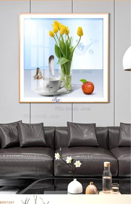 File gốc in ấn File tranh hiện đại pha lê gương KF97307 (sẵn sàng tải về)