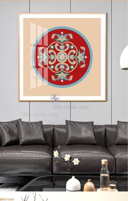 File gốc File tranh hiện đại pha lê gương KF97309 (phong cách) cổ điển