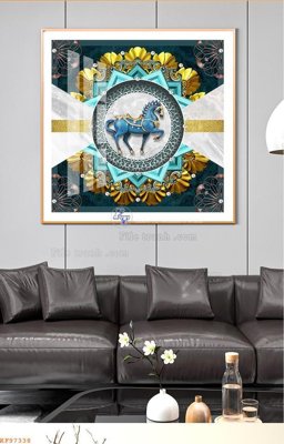 File gốc File tranh hiện đại pha lê gương KF97338 (in lụa) chi tiết cao