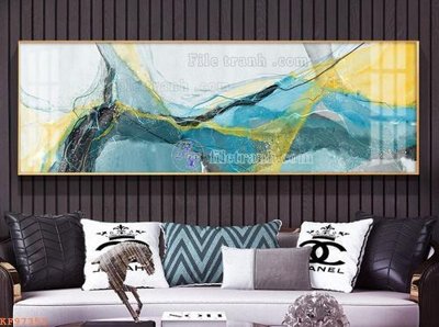 File gốc File tranh hiện đại pha lê gương KF97353 (in tráng gương) ốp tường