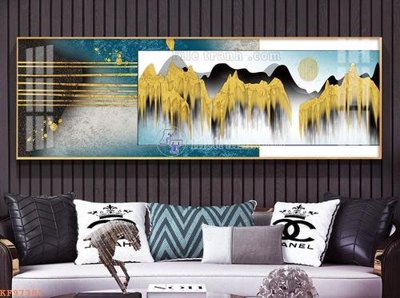 File tranh File tranh hiện đại pha lê gương KF97381 (bản gốc) treo quán cafe