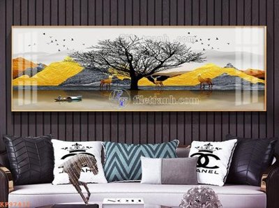 File gốc File tranh hiện đại pha lê gương KF97415 (vector) cho in ấn