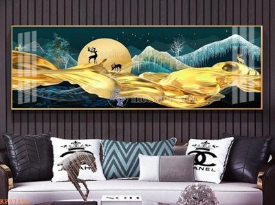 File gốc File tranh hiện đại pha lê gương KF97450 (PNG) không nền chất lượng