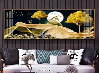 File in ấn File tranh hiện đại pha lê gương KF97455 (bản gốc) từ file gốc