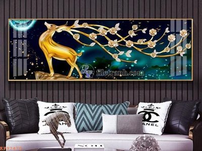 File in ấn chuyên nghiệp File tranh hiện đại pha lê gương KF97470 (file gốc)