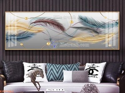 File tranh File tranh hiện đại pha lê gương KF97483 (bản gốc) treo tường