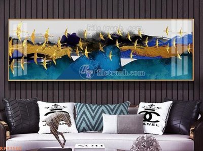 File tranh File tranh hiện đại pha lê gương KF97505 (ảnh gốc) chi tiết rõ ràng