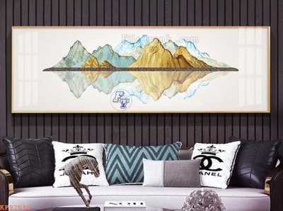 File tranh File tranh hiện đại pha lê gương KF97519 (gốc) chủ đề động vật