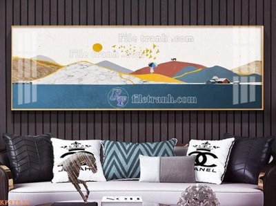 Download file gốc File tranh hiện đại pha lê gương KF97522 (in mica) 3D