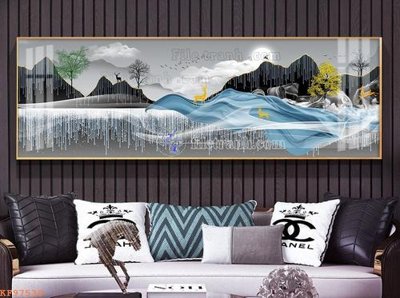 File in ấn File tranh hiện đại pha lê gương KF97539 chuyên nghiệp