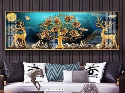 File PSD File tranh hiện đại pha lê gương KF97548 (bản gốc) cho nhà in