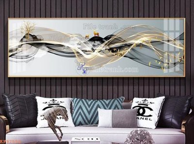 File tranh gốc PSD File tranh hiện đại pha lê gương KF97550 còn nguyên layer