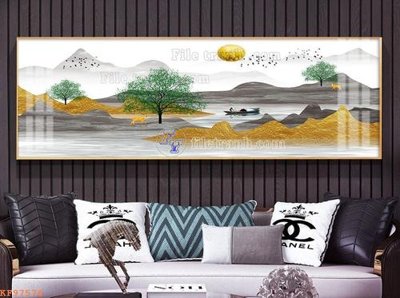 Tải file File tranh hiện đại pha lê gương KF97576 (gốc) làm tranh trang trí