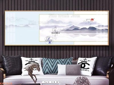 File gốc File tranh hiện đại pha lê gương KF97628 (in mica) làm quà tặng