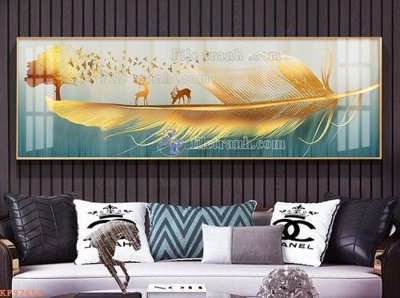 File gốc File tranh hiện đại pha lê gương KF97653 (in lụa) cao cấp