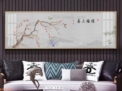 File gốc File tranh hiện đại pha lê gương KF97672 (in mica) trang trí