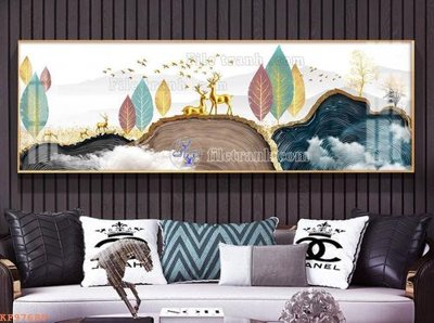 Download file File tranh hiện đại pha lê gương KF97689 (gốc) in mica cao cấp