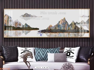 File in trần File tranh hiện đại pha lê gương KF97745 (file gốc) chủ đề vũ trụ