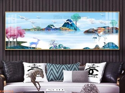 File gốc File tranh hiện đại pha lê gương KF97750 (in 3D) nghệ thuật