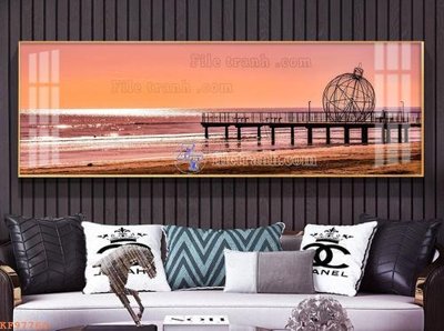 Tải file File tranh hiện đại pha lê gương KF97764 (gốc) chủ đề hoa sen