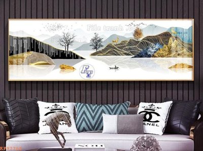 Chi tiết file ảnh File tranh hiện đại pha lê gương KF97768 sắc nét