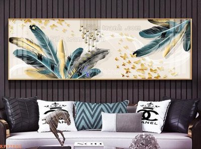 File in trần File tranh hiện đại pha lê gương KF97802 (file gốc) xuyên sáng