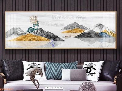 File in trần File tranh hiện đại pha lê gương KF97857 (bản gốc) 5D