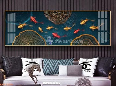 File gốc File tranh hiện đại pha lê gương KF97884 (chuẩn màu) cho in offset