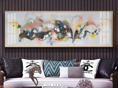 File gốc File tranh hiện đại pha lê gương KF97888 (cho in UV) siêu nét
