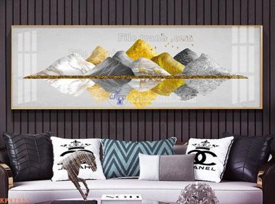 File tranh File tranh hiện đại pha lê gương KF97911 (gốc) chủ đề thiên nhiên