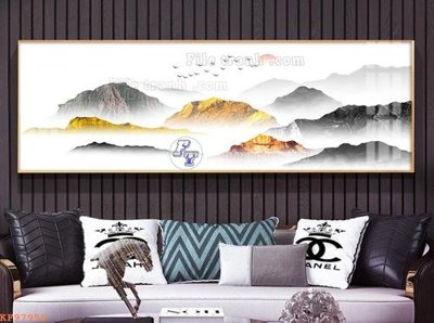 Tải file File tranh hiện đại pha lê gương KF97950 (gốc) chủ đề phong thủy