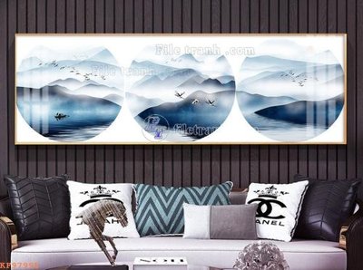 File gốc File tranh hiện đại pha lê gương KF97995 (in mica) làm quà tặng