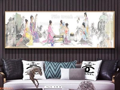 File in ấn File tranh hiện đại pha lê gương KF98011 (bản gốc) sắc nét