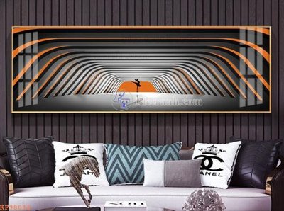 File tranh File tranh hiện đại pha lê gương KF98018 (bản gốc) in canvas