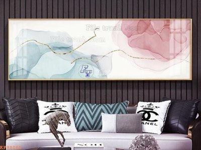 File in lụa File tranh hiện đại pha lê gương KF98065 (chất lượng cao) File tranh hiện đại pha lê gương KF98065