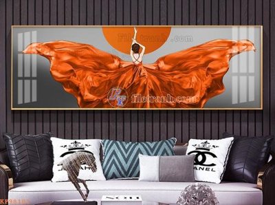 File in ấn File tranh hiện đại pha lê gương KF98101 (bản gốc) chất lượng cao