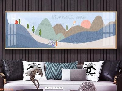 File in ấn File tranh hiện đại pha lê gương KF98156 (bản gốc) từ file gốc