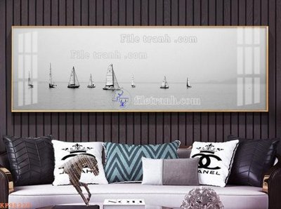 File in ấn File tranh hiện đại pha lê gương KF98229 (bản gốc) sắc nét