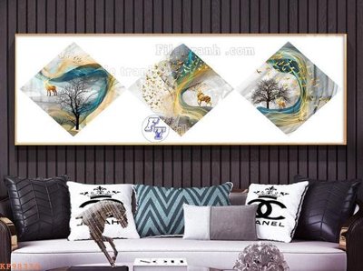 File gốc File tranh hiện đại pha lê gương KF98334 (ảnh rõ nét) để in