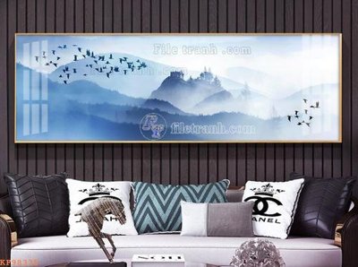 File tranh quảng cáo File tranh hiện đại pha lê gương KF98335 (download file gốc)