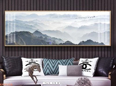 File in ấn File tranh hiện đại pha lê gương KF98356 (bản gốc) sắc nét