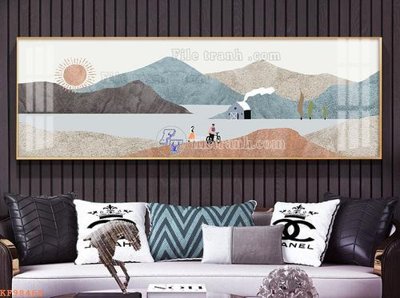 Download file File tranh hiện đại pha lê gương KF98468 (gốc) in mica đèn LED