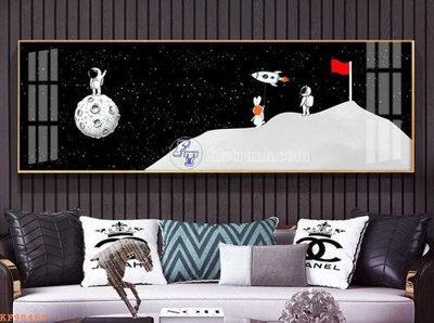 File ảnh File tranh hiện đại pha lê gương KF98469 (gốc) in PP, decal