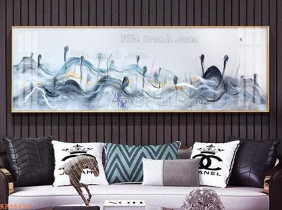 Hình ảnh file gốc File tranh hiện đại pha lê gương KF98499 cho in UV