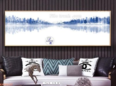 File gốc File tranh hiện đại pha lê gương KF98537 (in mica) làm quà tặng