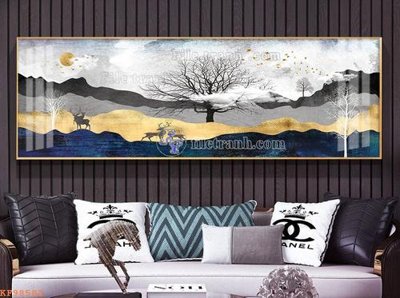 File tranh gốc File tranh hiện đại pha lê gương KF98582 (bản quyền) độc đáo