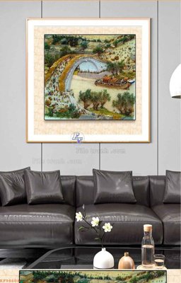 File gốc File tranh hiện đại pha lê gương KF98604 (trang trí) phòng làm việc