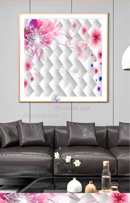 File gốc File tranh hiện đại pha lê gương KF98607 (phong cách) châu Âu