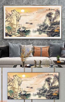 Tải file File tranh hiện đại pha lê gương KF98633 (ảnh gốc) file AI/EPS