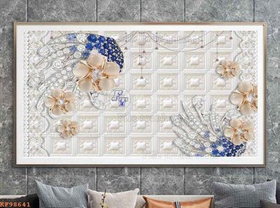 Download file File tranh hiện đại pha lê gương KF98641 (gốc) in mica bàn thờ